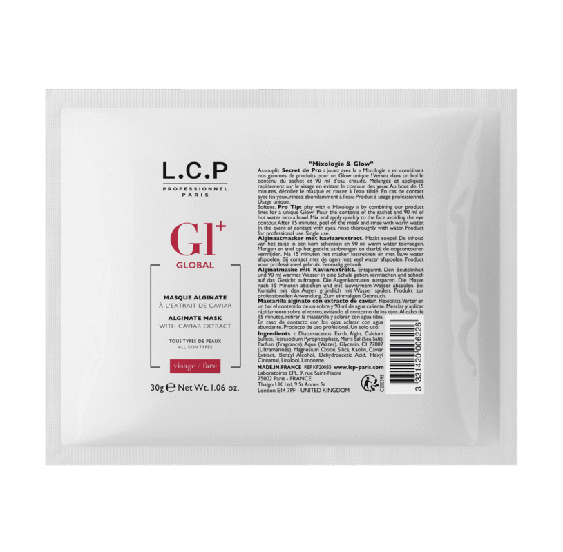 Alginat i kalcijumova so sa ekstraktom kavijara za lifting efekat.